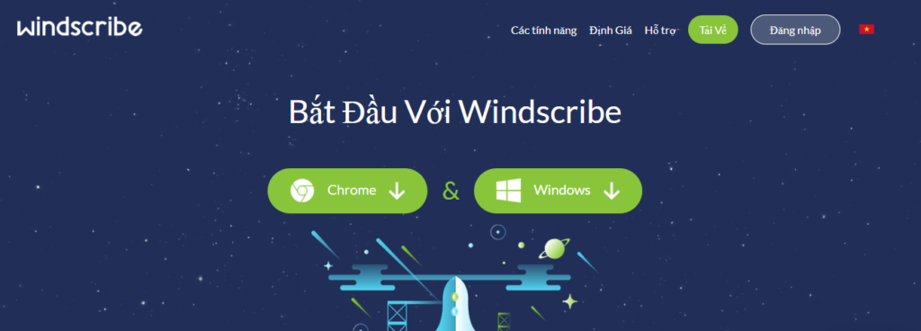 Tải phần mềm Windscribe